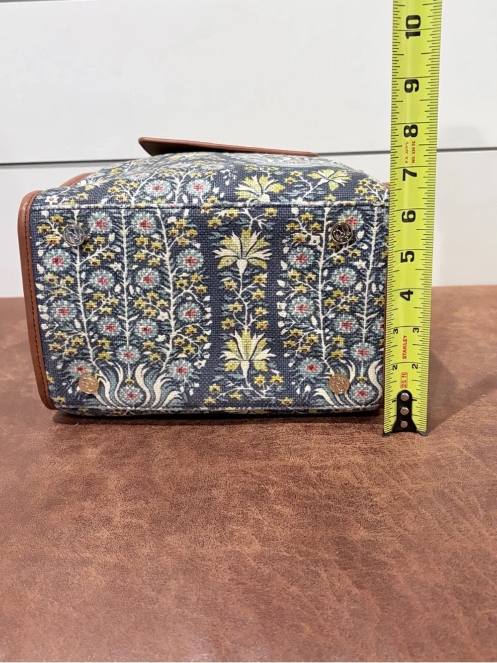Spartina 449 Floral Canvas Tote Coastal Cottagecore Southern Vintage